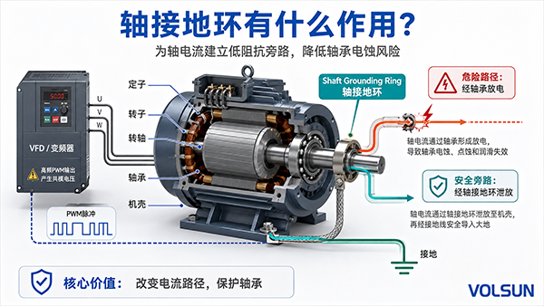 导电环是什么？一文看懂电机轴电流与轴承电蚀防护